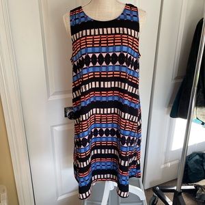 Halogen trapeze sleeveless dress